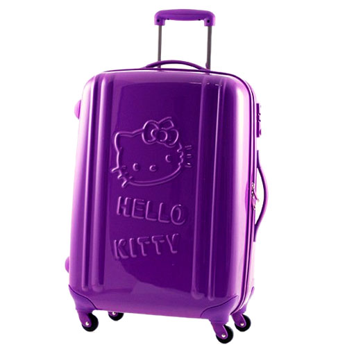 Vali kéo hello kitty thanh lịch với vali màu tím 