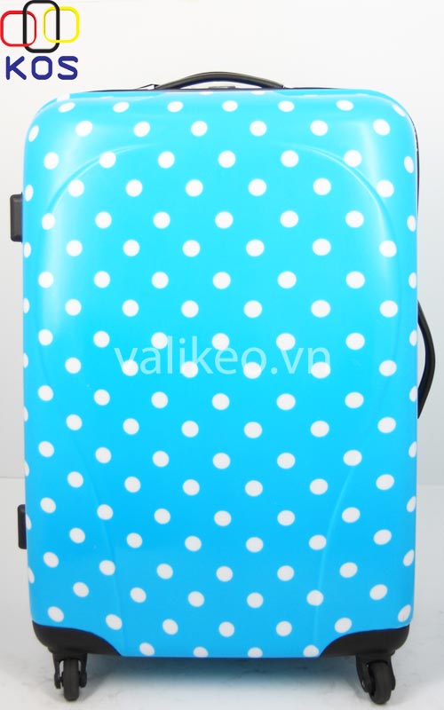 Vali chấm bi thời trang 6 tấc VKT006 Vali chấm bi thời trang 6 tấc VKT006