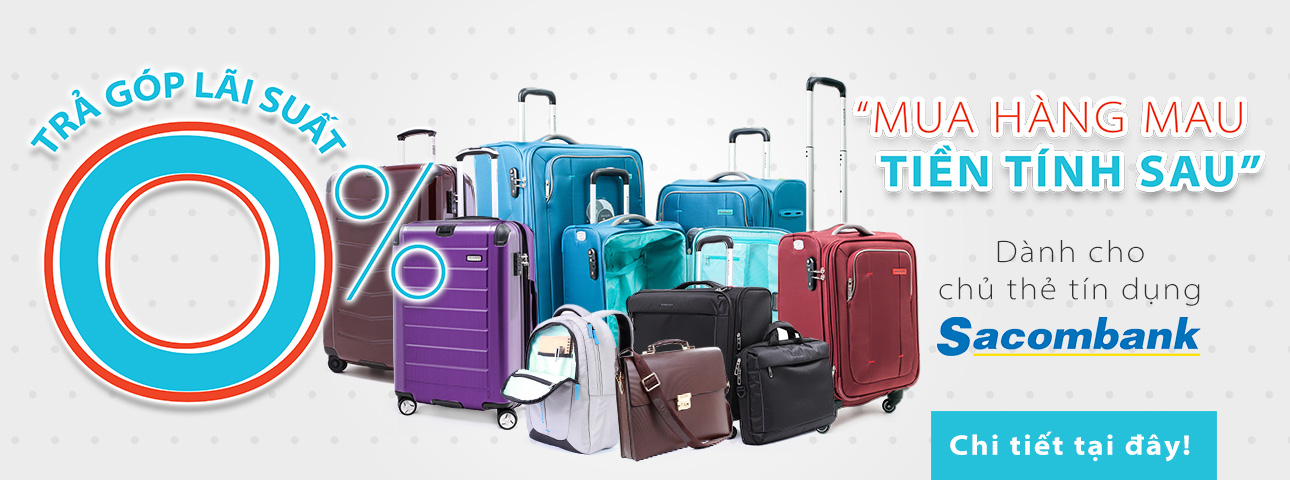 mua vali kéo trả góp tại KOS Shop