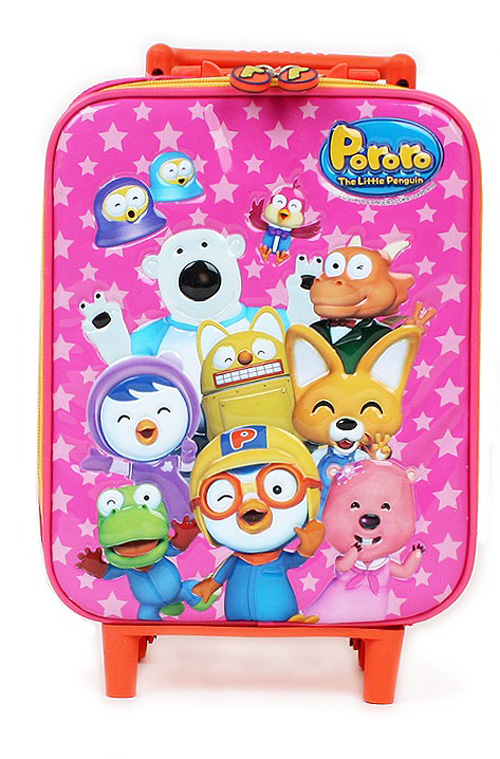 Hình chú chim cánh cụt Pororo ngộ nghĩnh trang trí trên vali kéo trẻ em