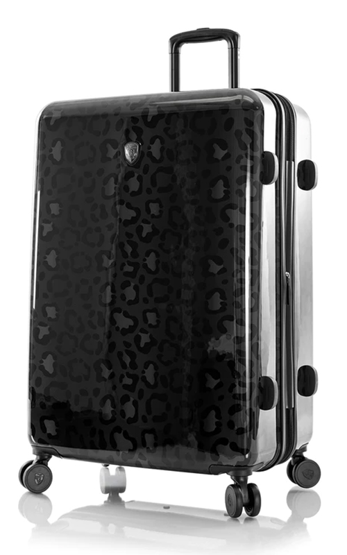 Vali Heys Leopard Fashion Spinner Size L (30 inch) - Black