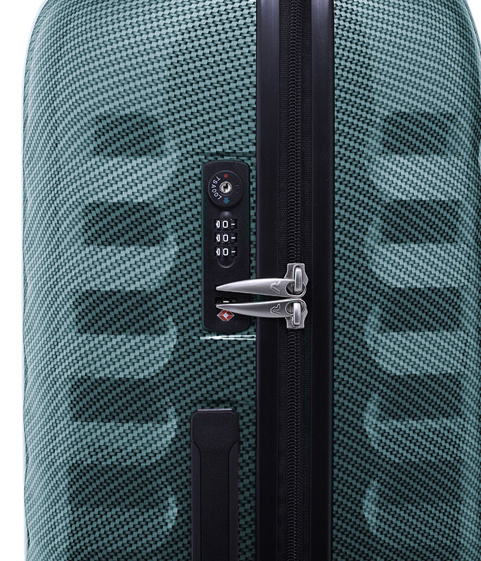 Vali Roncato Zip Premium Carbon 5 tấc - Green