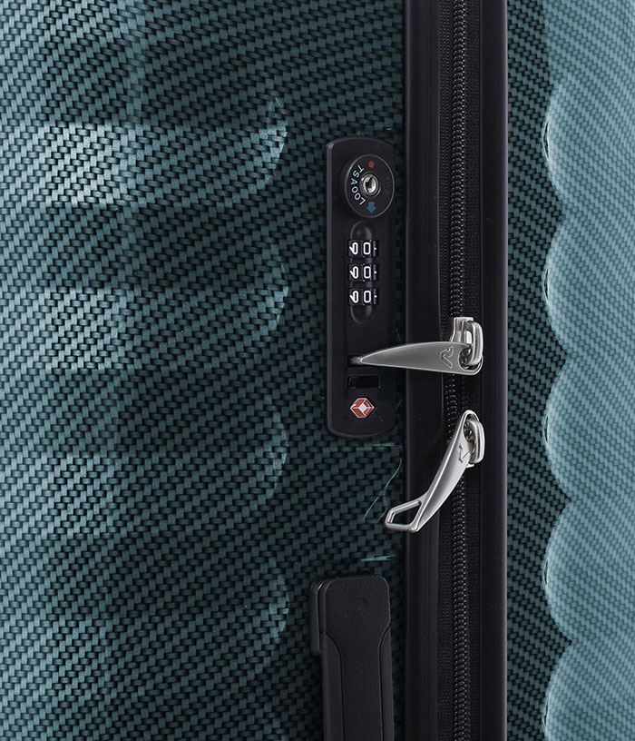 Vali Roncato Zip Premium Carbon 5 tấc - Green