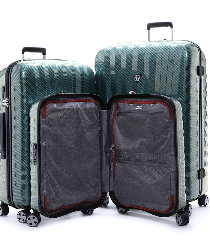 Vali Roncato Zip Premium Carbon 5 tấc - Green