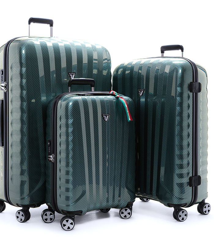 Vali Roncato Zip Premium Carbon 5 tấc - Green