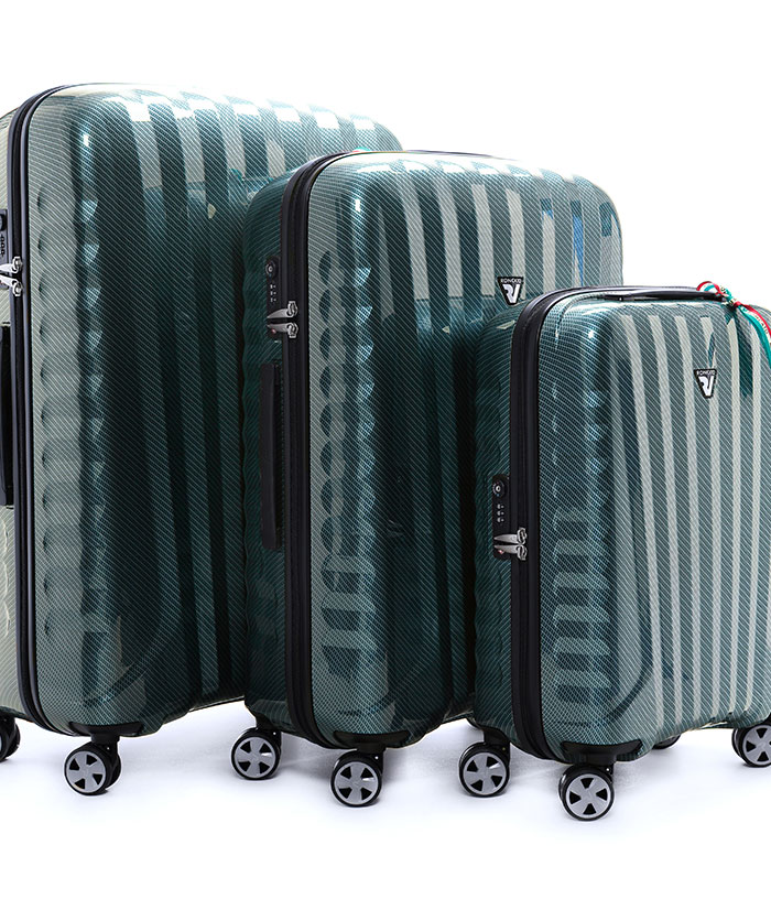 Vali Roncato Zip Premium Carbon 5 tấc - Green