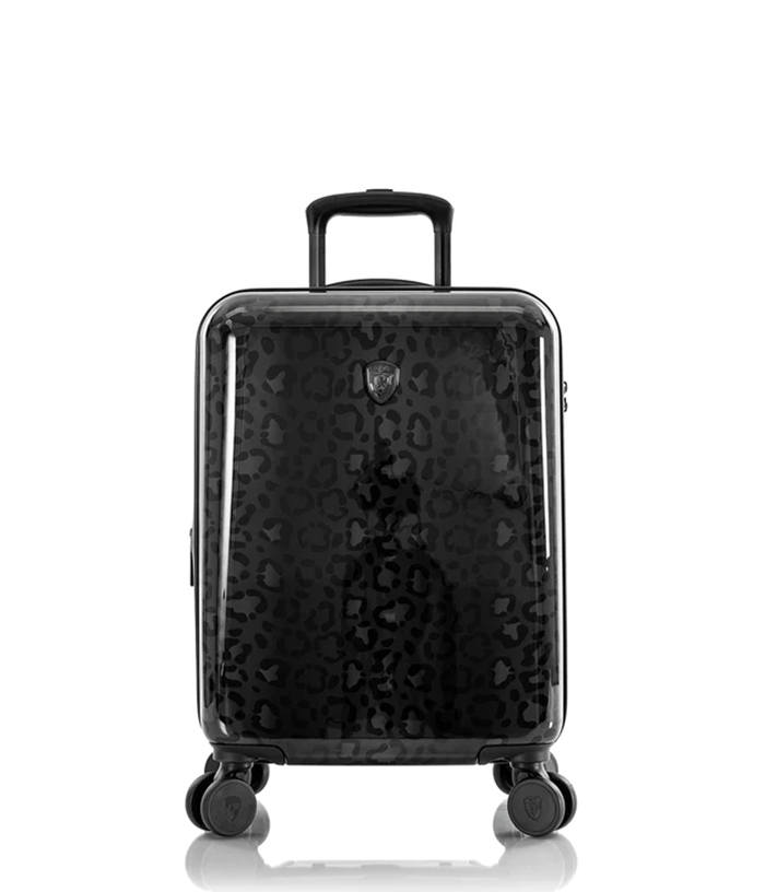 Vali Heys Leopard Fashion Spinner Size S (21 inch) - Black