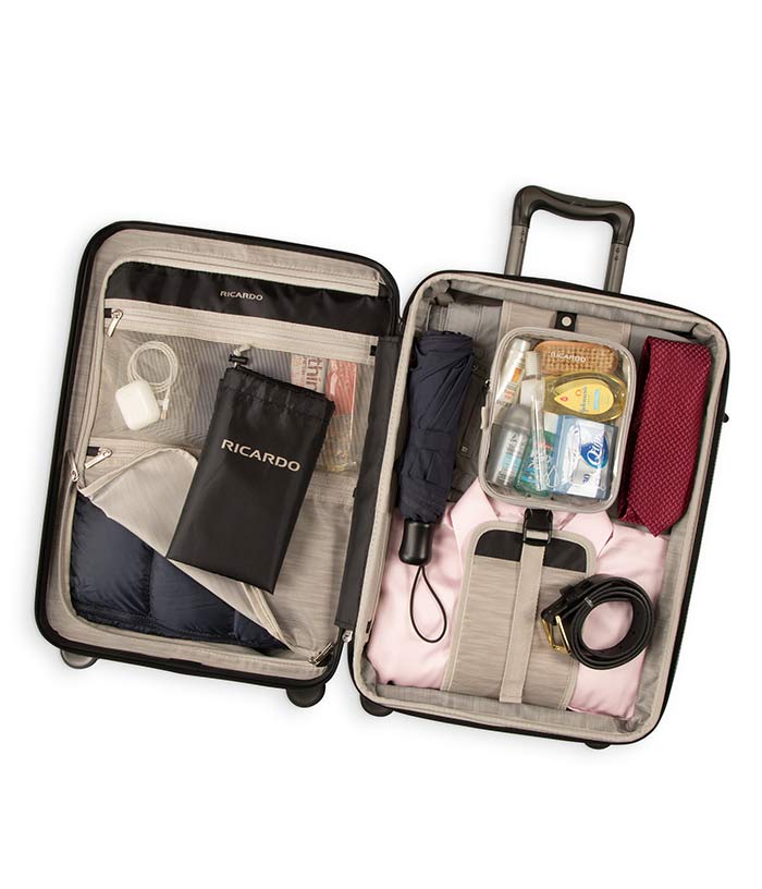 Vali Ricardo Palm Springs Front-Opening 2.0 Hs (21 Inch) - Ocean Blue