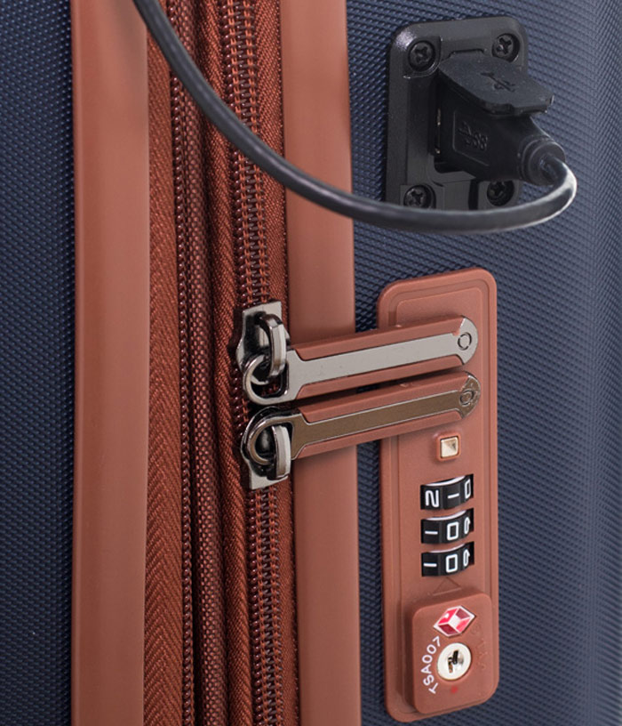 Vali Modo by Roncato Charm size S (20 inch) (W/PC FRONT) - Dark Blue