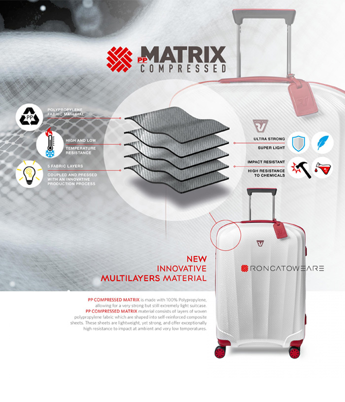 Vali Roncato We Are Glam Size L (28 inch) - Rosso/Bianco