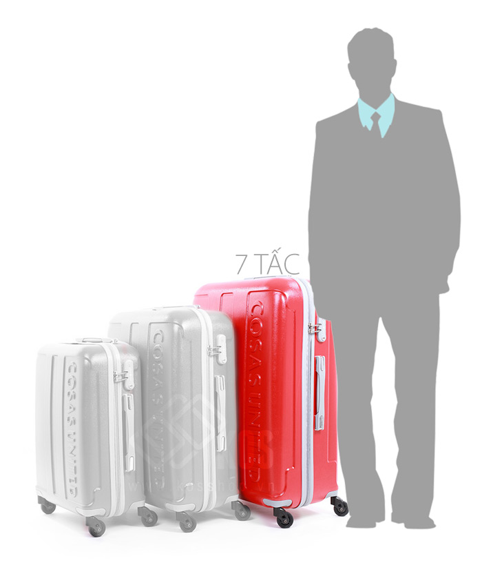 Vali Regal màu đỏ 7 tấc