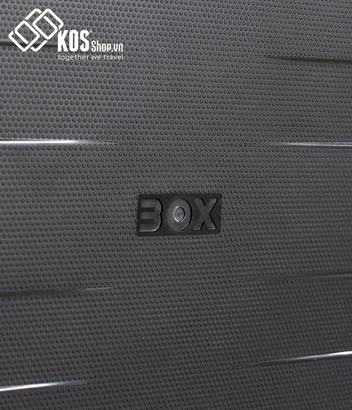 Vali Roncato Box Black with blue line 6 tấc